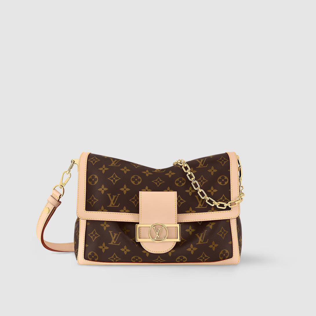 Túi Louis Vuitton Dauphine Soft Gm Monogram Nữ Nâu